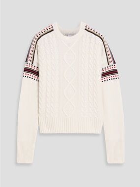 AUTUMN CASHMERE • Intarsia And Cable-Knit Sweater